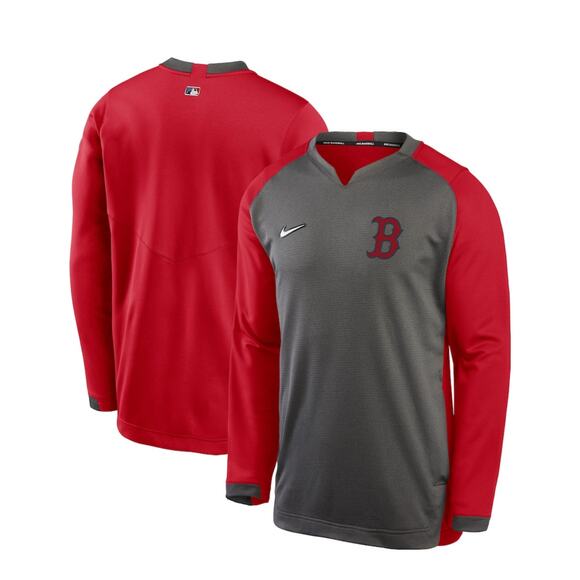 Men's Boston Red Sox Nike Thermal Crew Performance Pullover Sweatshirt Small - Picture 1 of 16